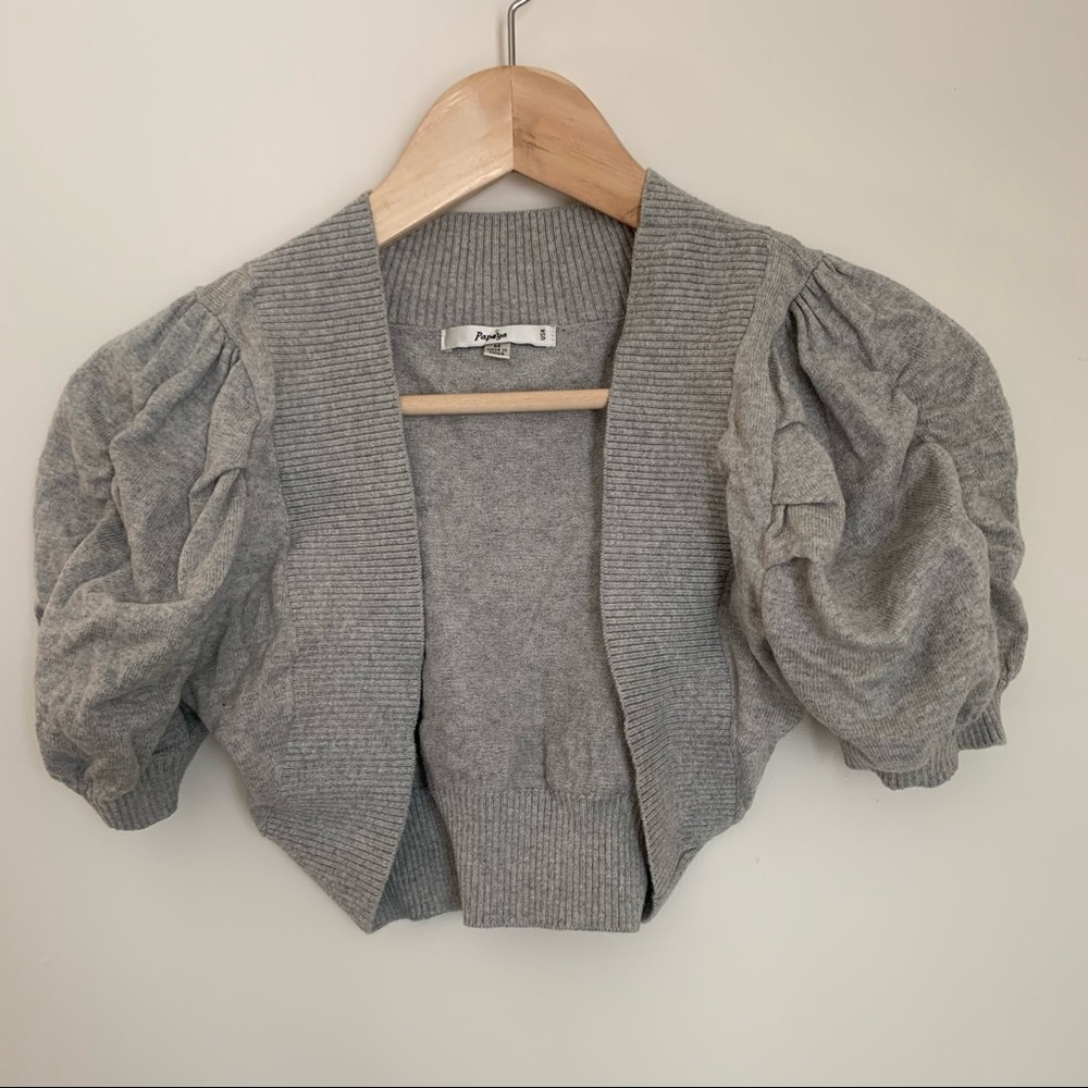NWOT Papaya Open-front Cropped Cardigan